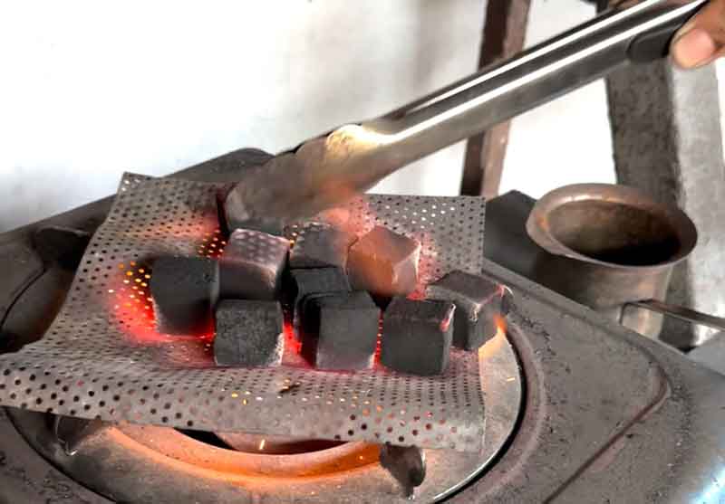 Eco-friendly charcoal briquettes made from agricultural waste